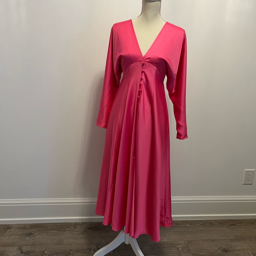 Satin dress new size S